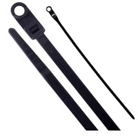 11" Screw Mount Cable Tie, (50 lbs),Black